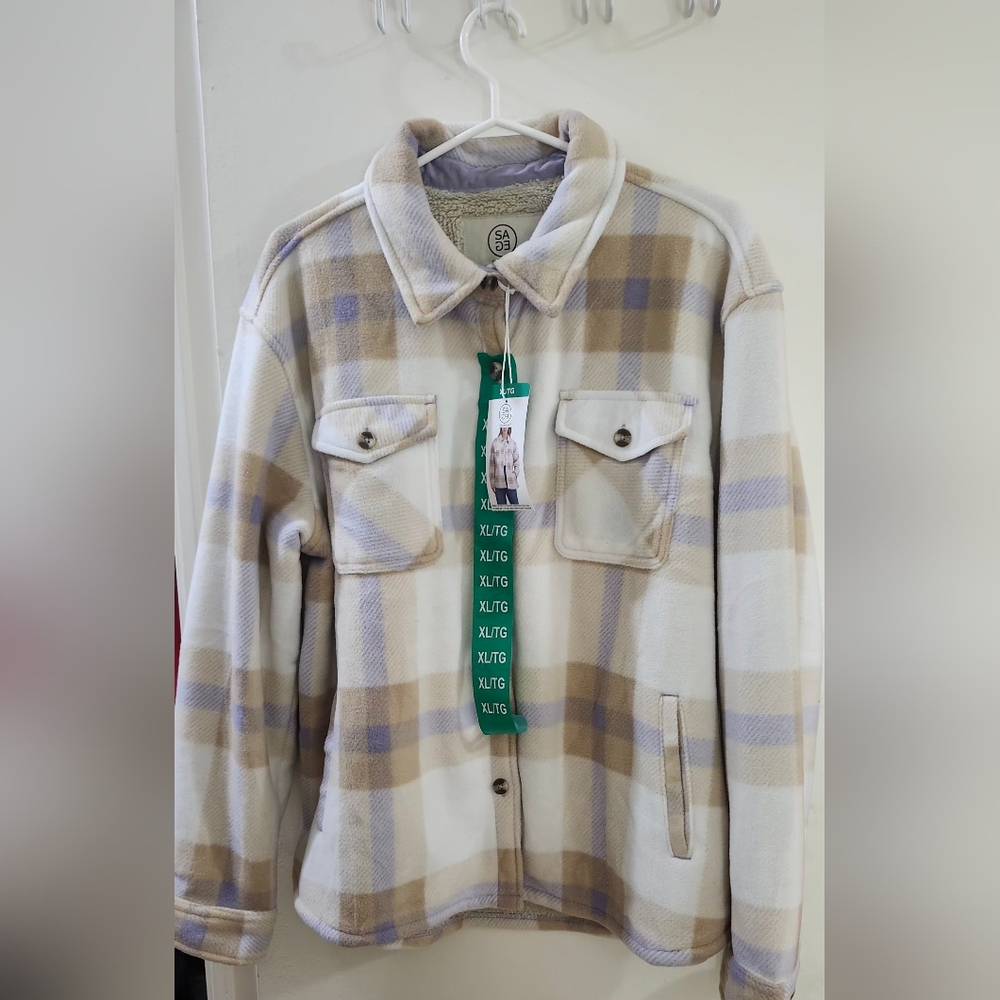 Sage Collective Women's Plush Shirt Jacket Qty 1
